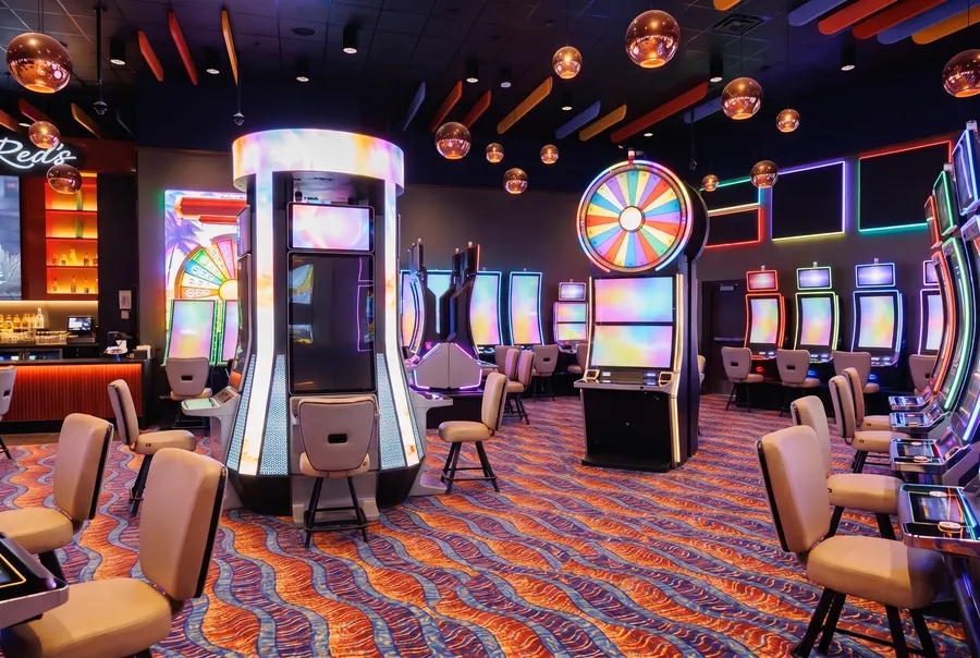 Slot machines on the Red Shores Charlottetown floor